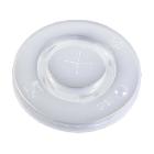 Plastl&aring;g &Oslash;80 mm Catersource Flad med kryds Transparent til Papb&aelig;ger PS Plast product photo