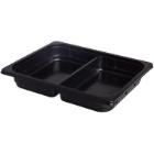 Tray 2-compartment 1/2GN 325x265x50 mm PP Black product photo
