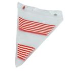 Spidspose 200x310+40 mm R&oslash;d/Hvid stribet product photo