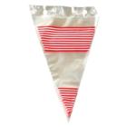 Lace bag 240x400 mm Red/White striped product photo