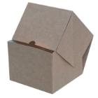 Burgerboks 135x135x105 mm 4-punkt q-lock Kraft brun/hvid product photo