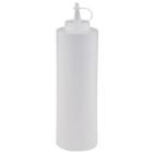 Plastflaske 700 ml &Oslash;7x24 cm med Tud/Skruel&aring;g Klar product photo