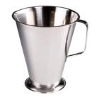 Measuring jug 2 ltr &Oslash;17x20 cm Conical with Graduation Stainless steel product photo