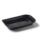 Sushi tray Vistopac 1-compartment 400 ml 228x140x29 mm RPET Black product photo