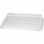Plastic lid rectangular 239x165x28 mm RPET Ready for bowl 1200 ml bagasse product photo