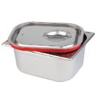 Lid 1/2 GN 32.5x26.5x3 cm Stainless steel/Silicone for Canteen 1/2 GN product photo