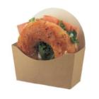 Cup bagel 120x46x60/120 mm brown/white product photo