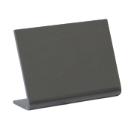 Skilt Securit A8 L-formet Vertikal tavle Frostet sort/blank bagside 5 stk pr s&aelig;t product photo