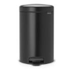 Pedal bin Brabantia Newlcon 12 ltr Steel/Plastic Matt black product photo