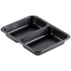 Tray 2-compartment 227x178x32 mm PP Black product photo