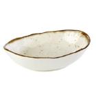 Bowl Stoneart 1.2 ltr 28.5x21x7.5 cm Melamine White/Brown stone look product photo