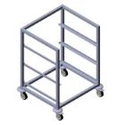 Socket trolley 3 sockets 64x57.5x81 cm Stainless steel for Dishwashing basket product photo