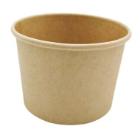 Cardboard cup Soup-To-Go 35 cl 12 oz &Oslash;96x70 mm Plastic on the inside Brown product photo