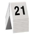 Table sign Securit no 21-30 5x4x5 cm Acrylic White product photo