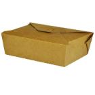 Takeaway box 1200 ml 195x140x45 mm FSC-marked Cardboard with biocoating Brown product photo