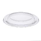 Plastic lid DeliGreen &Oslash;129 mm round high stackable clear RPET product photo