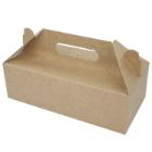 Transport box 280x140x90 mm Stackable with Handle Kraft Brown/White product photo