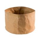 Bread basket &Oslash;17x11 cm Kraft foldable paper bag Leather look Brown product photo