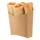 Pommes frites &aelig;ske/strips  81/70x49/43x107/71 mm Karton Brun/Hvid product photo