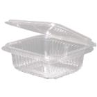 Plastb&aelig;ger 250 ml 126x117x43 mm Firkantet H&aelig;ngslet l&aring;g Bionedbrydelig PLA Klar product photo