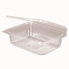 Plastic cup 750 ml 188x143x52 mm Square Hinged lid Biodegradable PLA Clear product photo