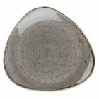 Tallerken Stonecast 31.1 cm Trekant Porcel&aelig;n Gr&aring; product photo