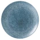 Plate Coupe Raku &Oslash;26 cm Porcelain Topaz blue product photo