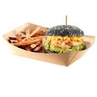 French Fries Tray L168xW96xH57mm Kraft/Cardboard/PLA Brown product photo