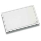 Sk&aelig;rebr&aelig;t 50x30x2 cm med Saftrille Plast Hvid product photo