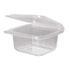 Plastic cup 500 ml 135x125x56 mm Square Hinged lid Biodegradable PLA Clear product photo