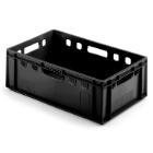 Plastkasse E-2 600x400x200 mm HDPE Sort product photo