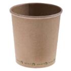 Cup Cardboard/CPLA Soup-To-Go 480 ml 16 oz &Oslash;98x102 mm Biodegradable Brown product photo