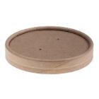 Papl&aring;g &Oslash;91 mm Kraft pap/CPLA brun til B&aelig;ger Soup-To-Go product photo