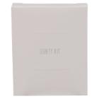Vanity Kit White 3 cotton pads/3 cotton swabs/1 nail file in a white box product photo