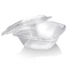 Salad tray 960 ml 192x192x78 mm Loose lid Biodegradable PLA Clear product photo