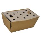 French Fries Box Unfolded L168xW92xH88mm Cardboard with lid Brown product photo