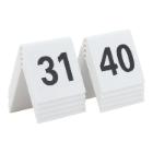 Table sign Securit no 31-40 5x4x5 cm Acrylic White product photo