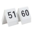 Table sign Securit no 51-60 5x4x5 cm Acrylic White product photo