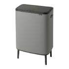 Waste bin Brabantia Bo Touch Bin Hi 60 ltr Mineral Concrete Grey product photo