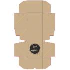 Burgerboks 4-punkt q-lock L135xB135xH105mm Kraft Pap Brun/Hvid Burger Mania product photo