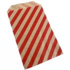 Konfektpose 117-3 100x160 mm brun kraft R&oslash;dstribet product photo