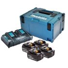 Battery pack Makita 4X 5.0AH BL1850B+DC18RD product photo