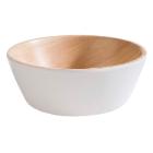 Bowl Frida 0.25 ltr &Oslash;12.5x4.5 cm Melamine White/Wood look product photo