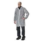 Engangskittel kraftig str XXL Non-Woven Hvid m/trykknaplukning product photo