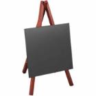 Skilt Securit Mini staffeli 24.4x15x4.5 cm med Hvid tuschpen Mahogni product photo