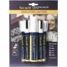 Marker pen Set of 5 Securit thick 1-15 mm Waterproof white product photo