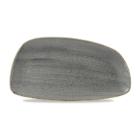 Tallerken Stonecast Geo 35x18.5 cm Porcel&aelig;n Gr&aring; product photo