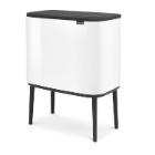 Waste bin Brabantia Bo Hi 11+23 liters Metal White product photo