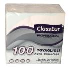 Napkin ClassEur Professional 33x33 cm 2-ply 100 pcs per package White product photo