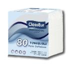Napkin ClassEur professional 33x33 cm 3-ply 80 pcs per package White product photo